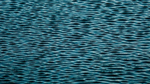 Close-up of Calm Surface of Blue Sea Water