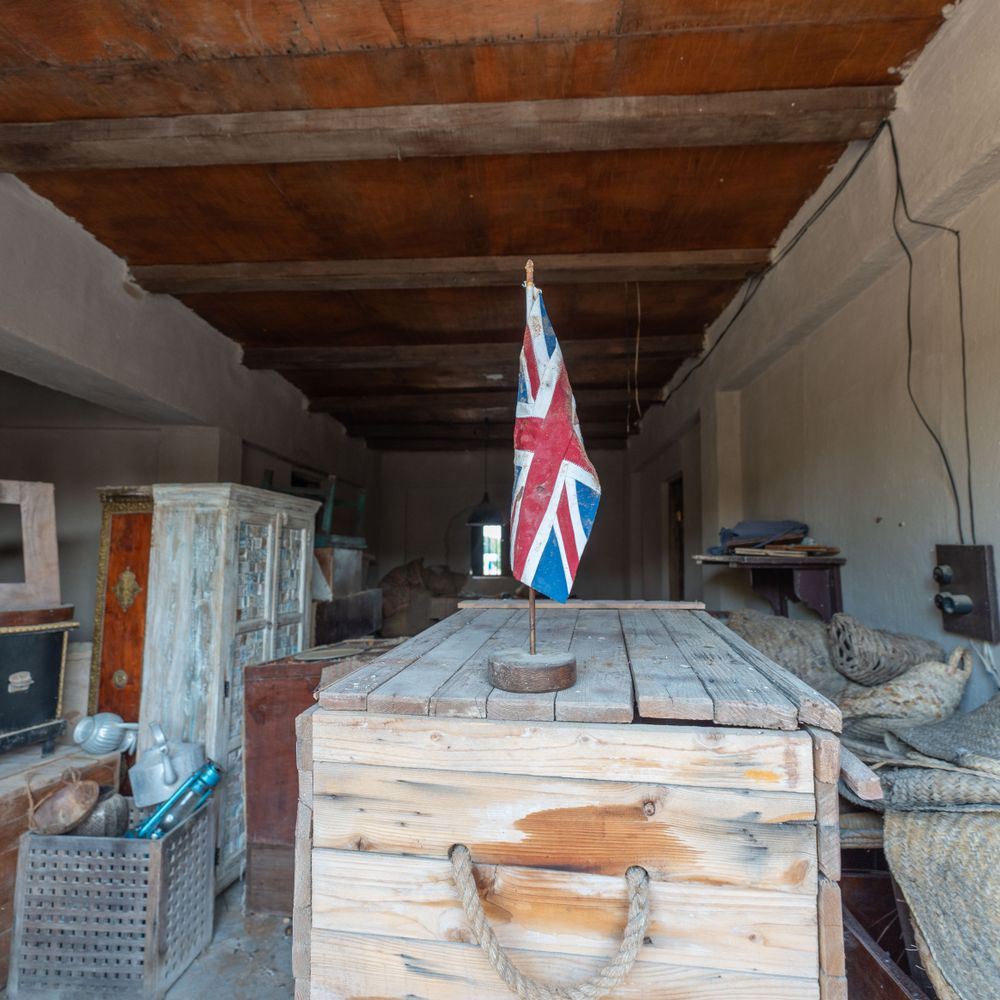 Busby — belongings being loaded for transport to storage