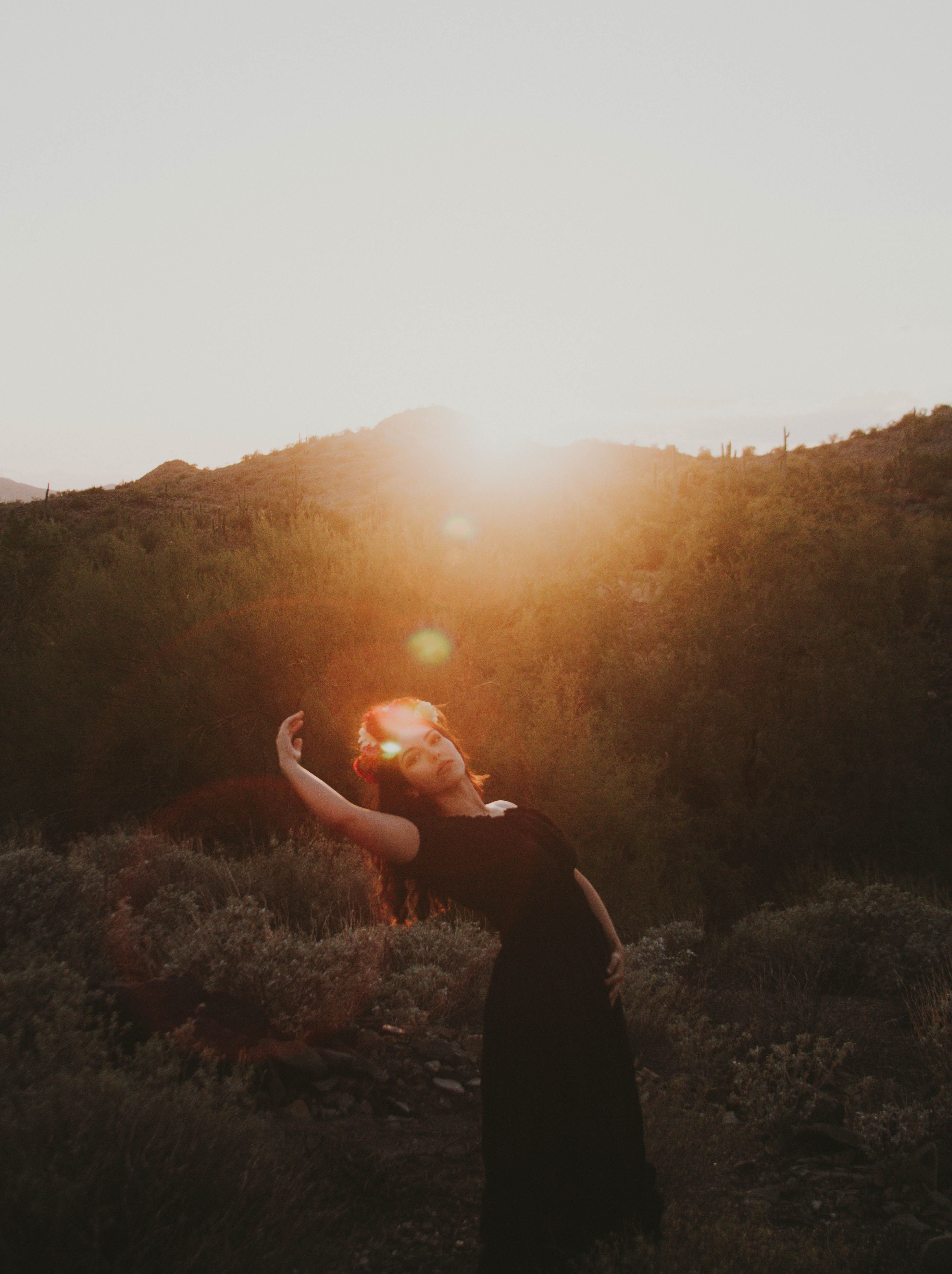 Woman Dancing In Sunlight Free Stock Photo