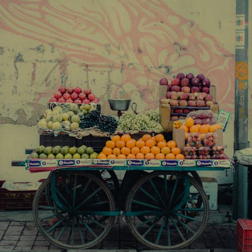 Market Stall with Fruits