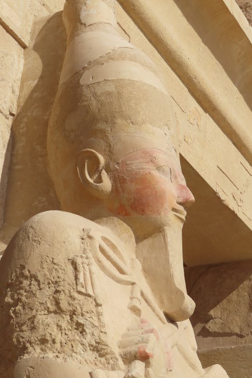 Stone Sculpture of Pharaoh in Egypt
