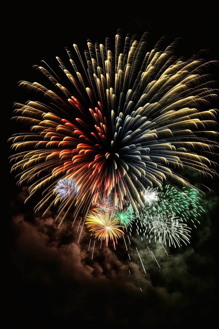 Colorful Fireworks Display