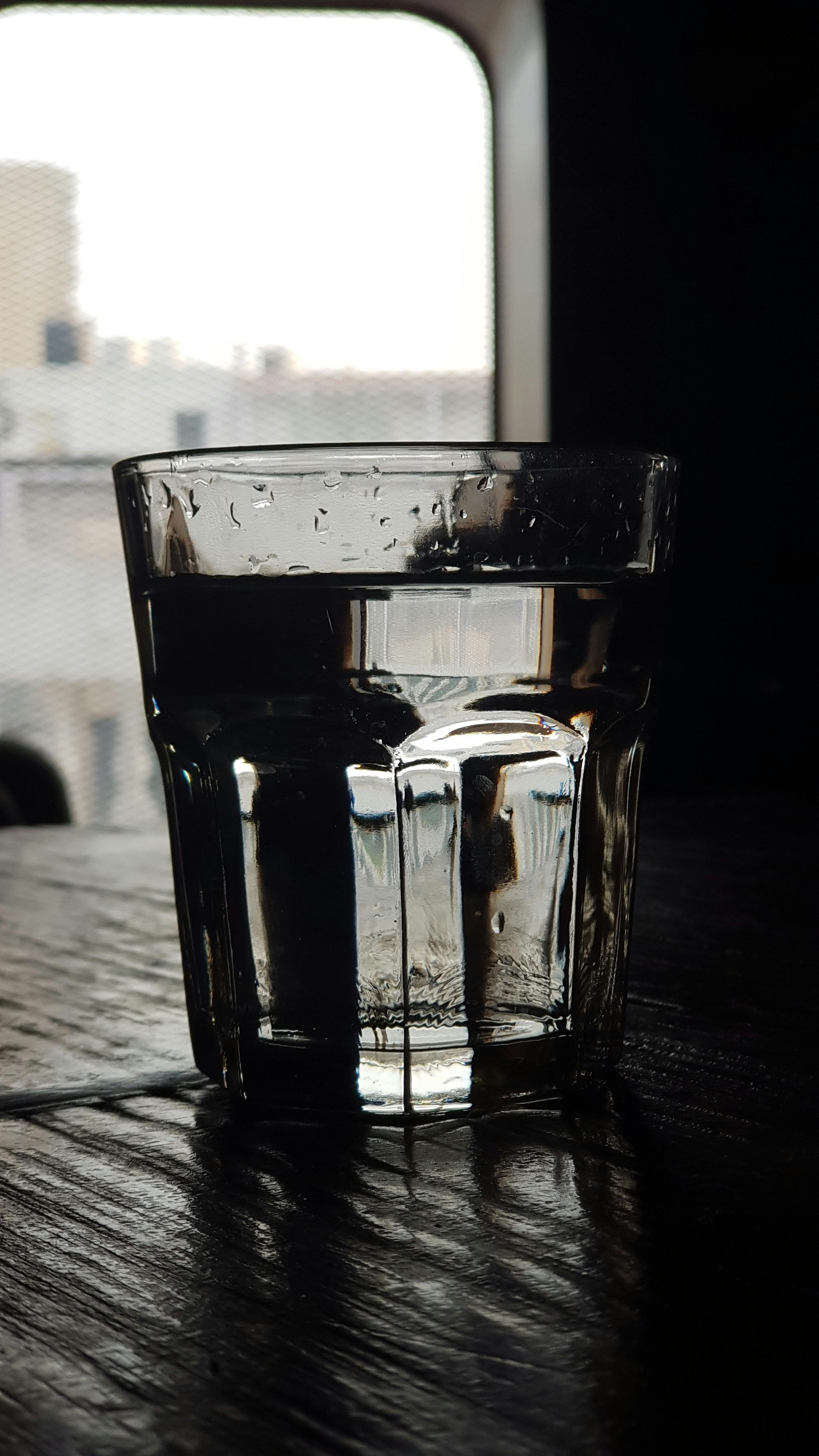 Free stock photo of glass, glass of water, table