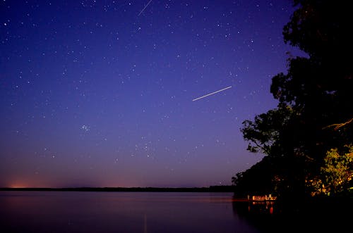 Gratis arkivbilde med himmel, innsjø, lang eksponering