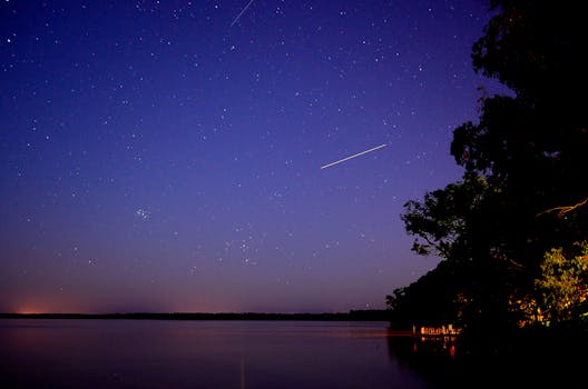 Falling Star Time Lapse during Night