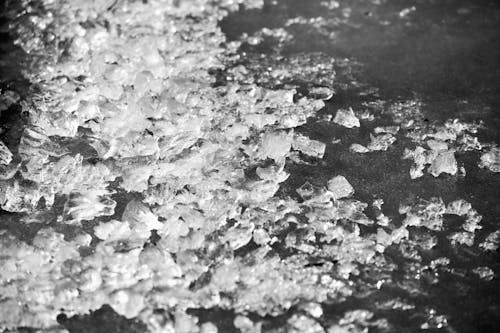 Close up of Ice on Ground