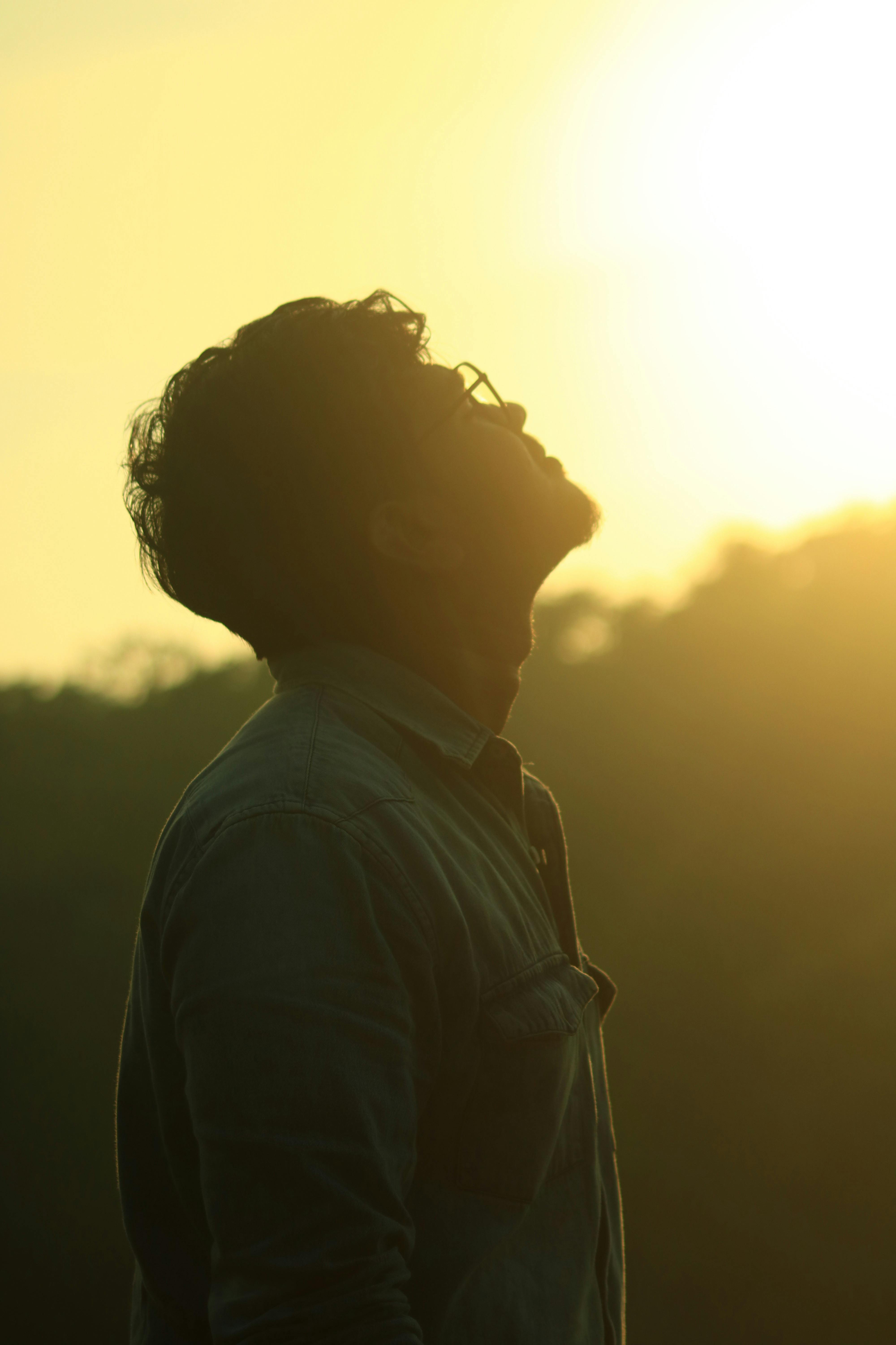 Photo of Man Looking Up · Free Stock Photo