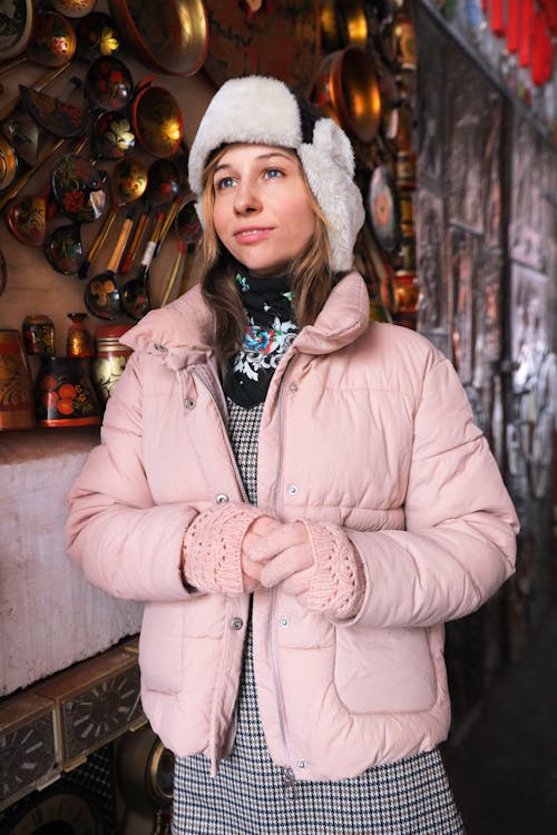 Free Young Woman in Winter Clothes  Stock Photo