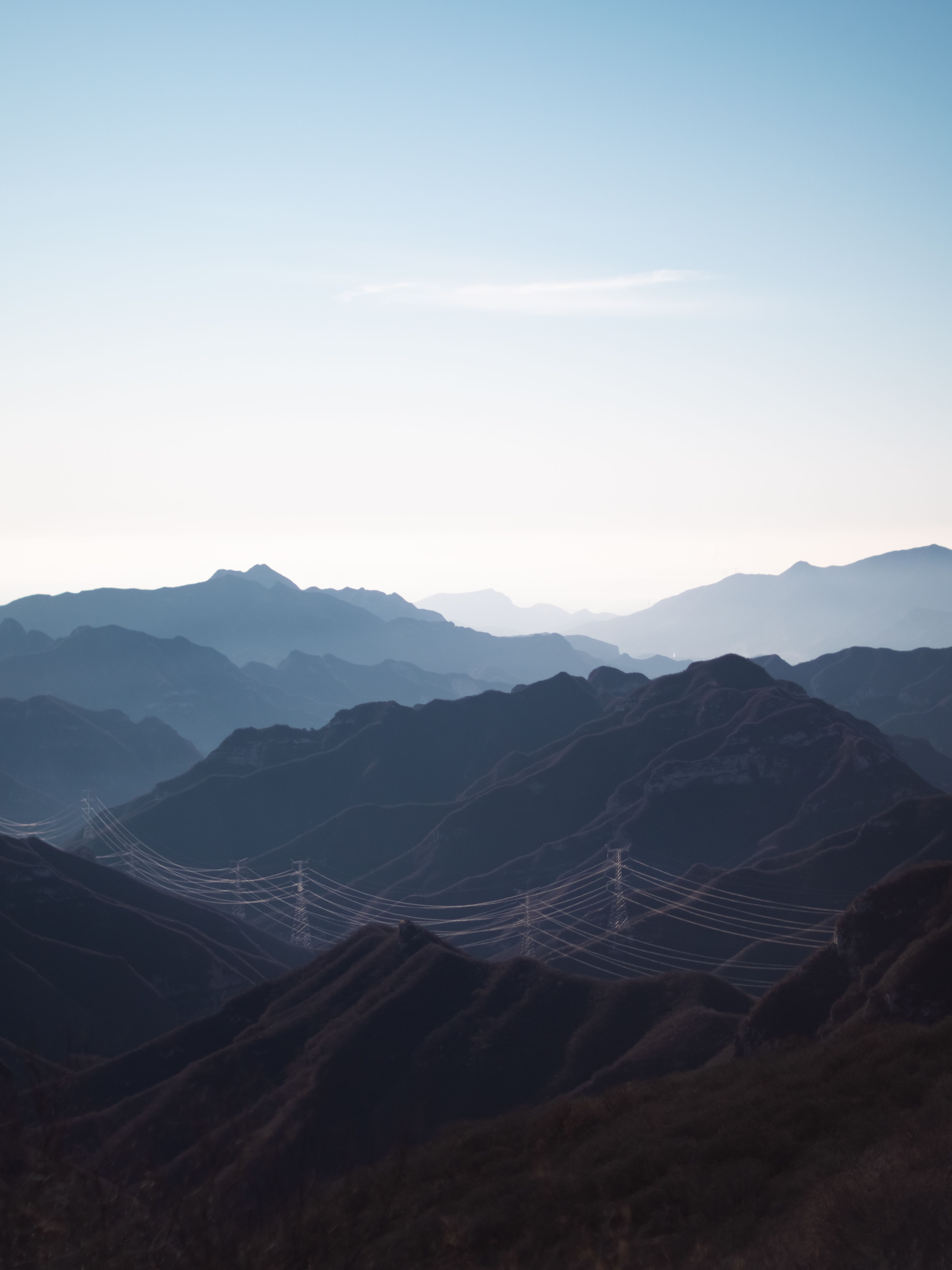 Clear Sky over Hills · Free Stock Photo