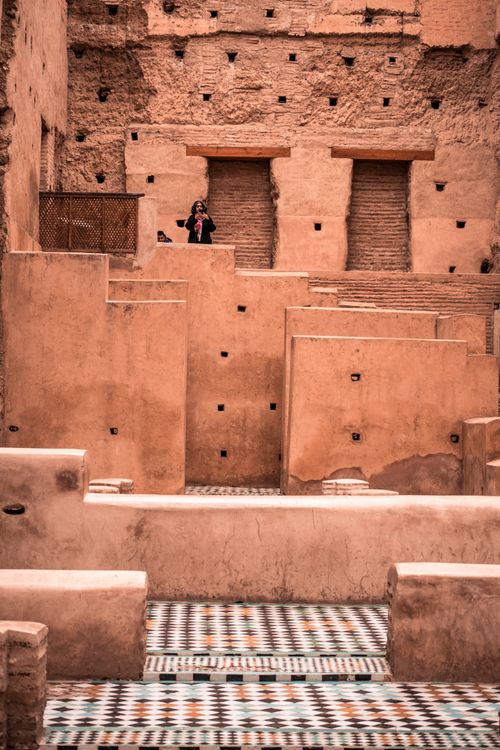 Free Explore the stunning architecture of Badi Palace in Marrakech, a UNESCO heritage site. Stock Photo