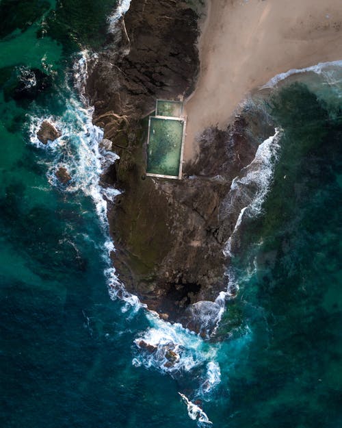 Vue D'oiseau Du Bord De Mer