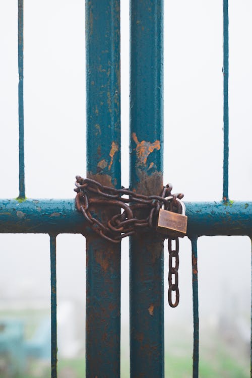 Padlock And Chain Stock Photo - Download Image Now - Chain Lock