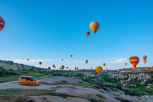 Hot Air Balloons over Cappadocia, Turkey 