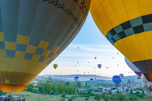 Hot Air Balloons over Cappadocia at Sunset 