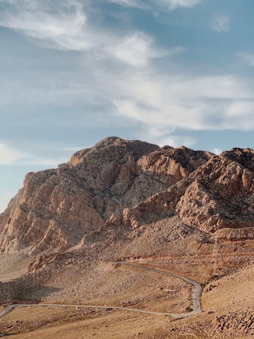 Winding Road in Arid Mountains