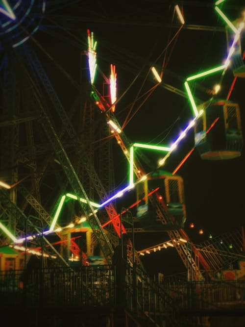 Illuminated Ferris Wheel in Carnival