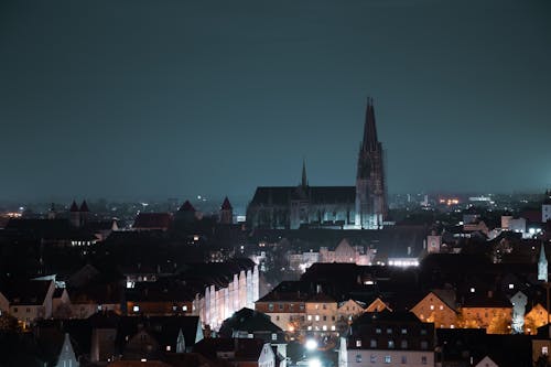 คลังภาพถ่ายฟรี ของ regensburg, กลางคืน, การท่องเที่ยว