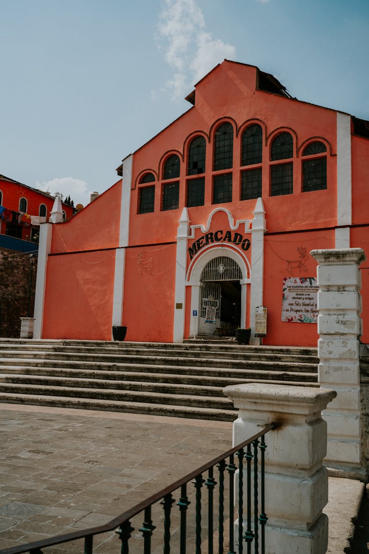 Building On Square In Town