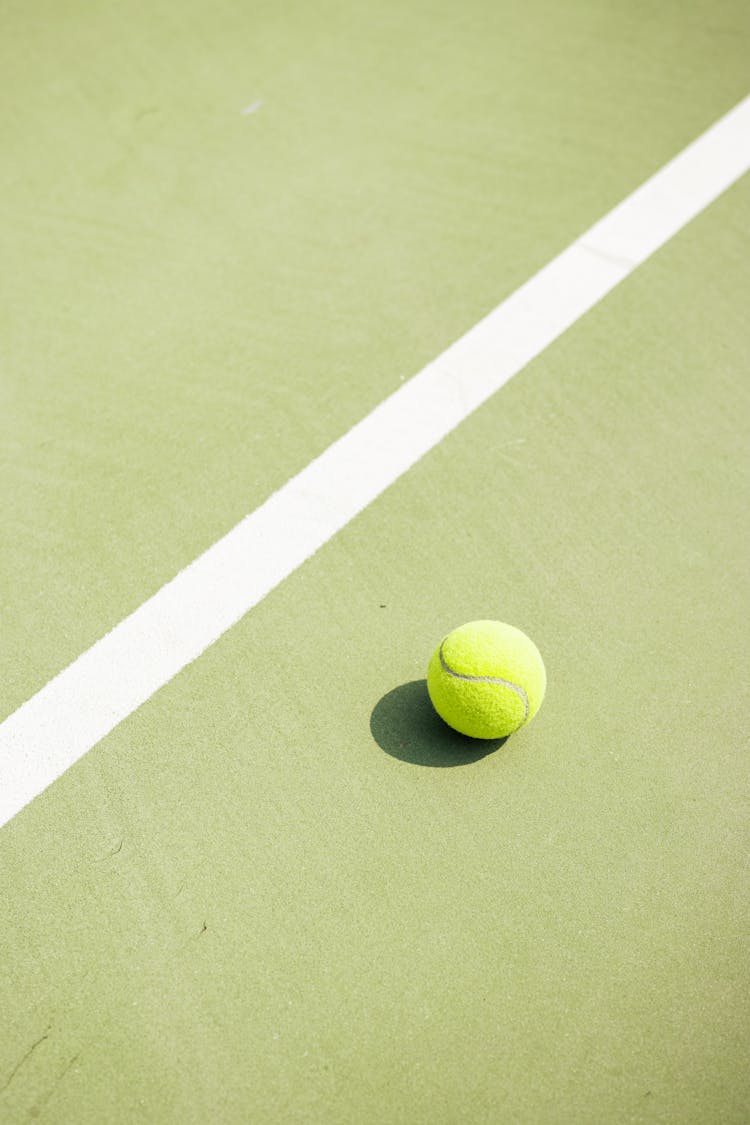 Tennis Ball On Court