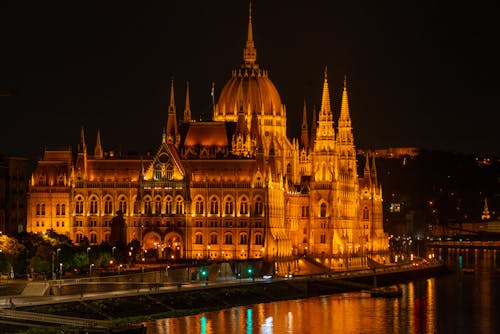 Ücretsiz aydınlatılmış, buda kalesi, Budapeşte içeren Ücretsiz stok fotoğraf Stok Fotoğraflar