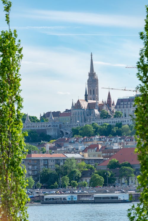 Church Towering over Budapest, Hungary