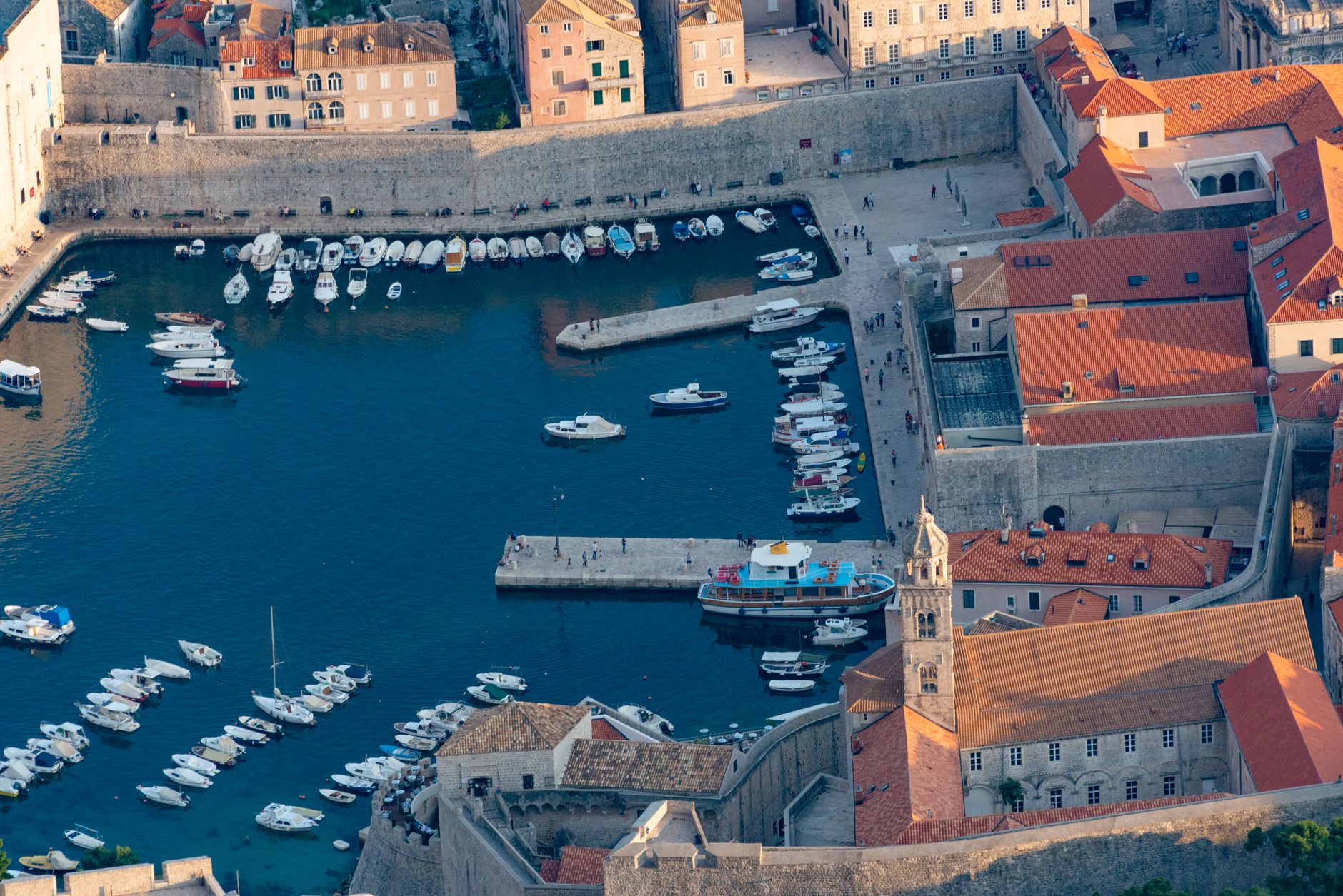 Evening classical concert on the terrace of Fort Lovrijenac with Dubrovnik Old Town lit behind