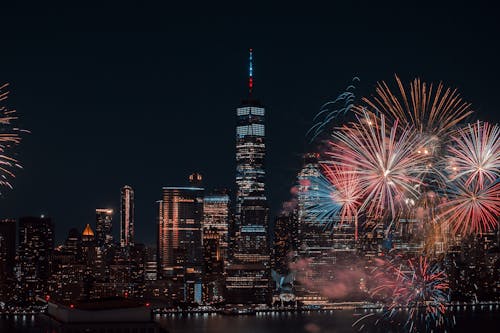 NYC firework display for Fourth of July