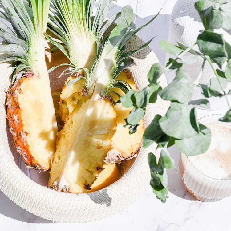 Pineapple In Bowl