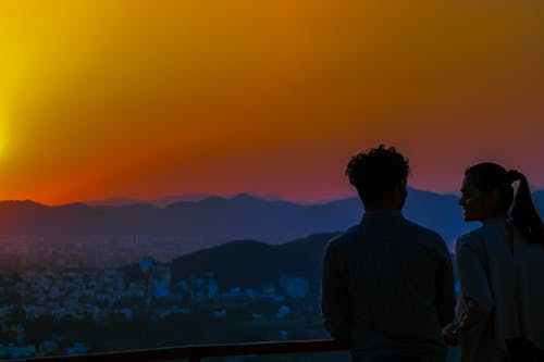 Free stock photo of boy sunset, couple goals, couple in love