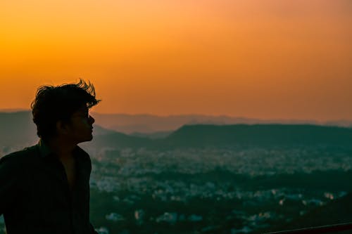 Free stock photo of boy sunset, feel good, feel loved