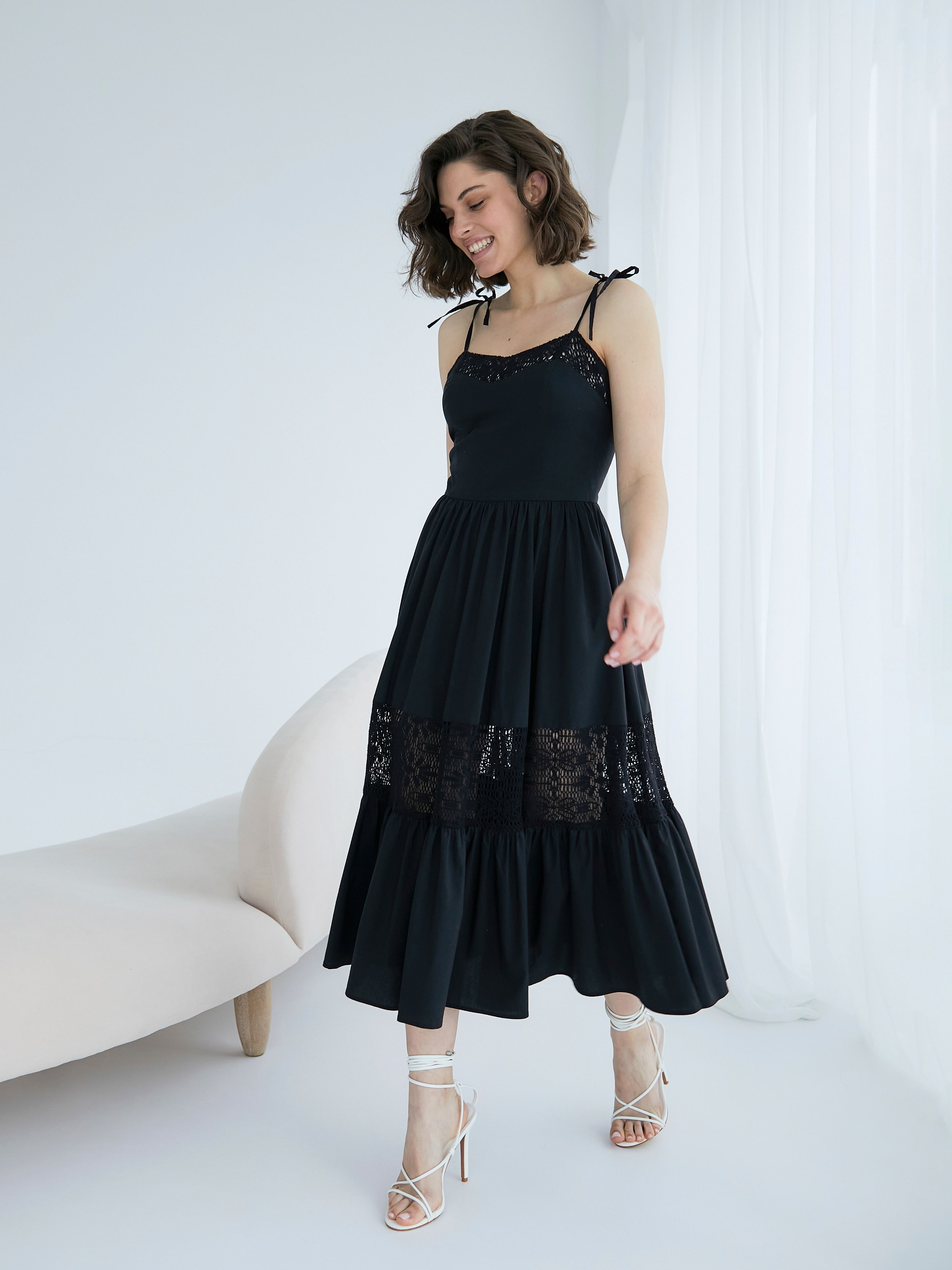 off shoulder black maxi dress White House Black Market Dress main image 0