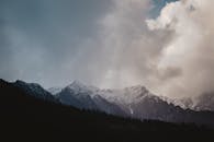 印度西姆拉的喜马拉雅山脉景色壮丽，云层壮观