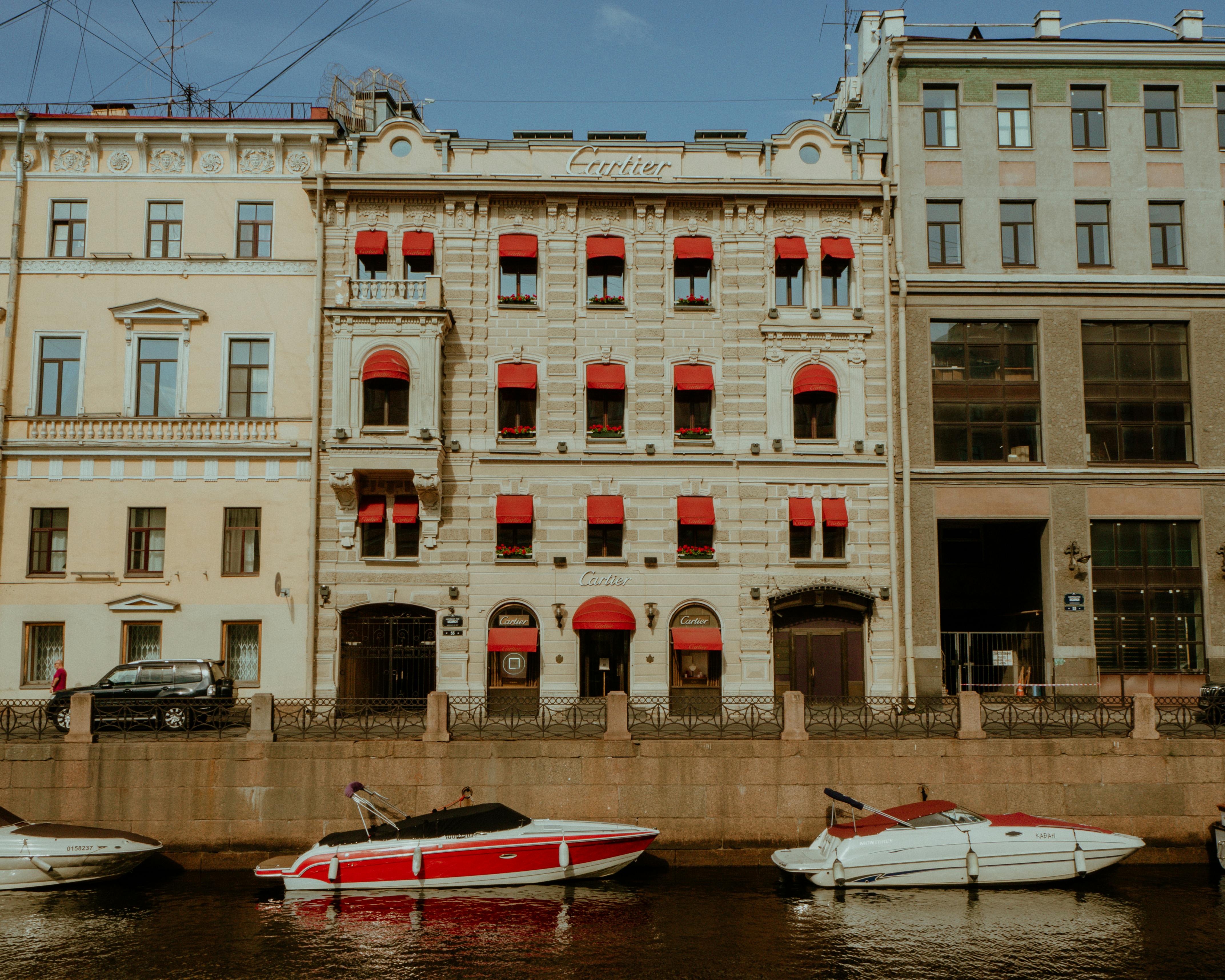 Cartier Boutique on the Embankment of the Moyka River in St