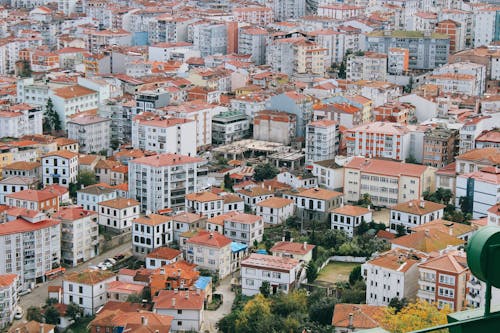 Aerial View of a Residential Neighbourhood in Giresun, Turkey 