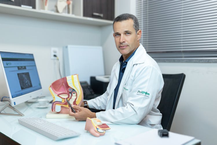 Portrait Of Doctor In Office