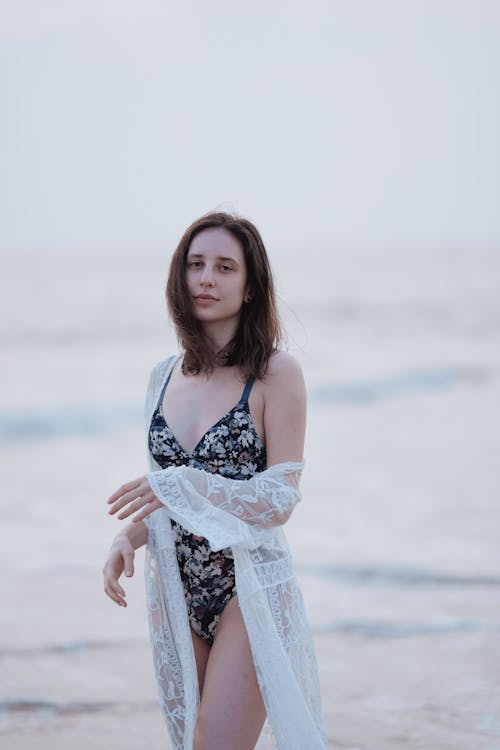 Portrait of Woman on Shore