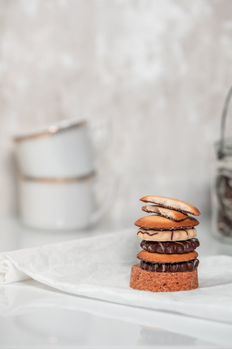 Stack Of Cookies On A Plate