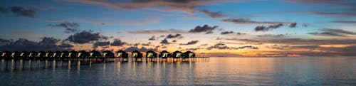 Základová fotografie zdarma na téma instagram, Maledivy, západ slunce