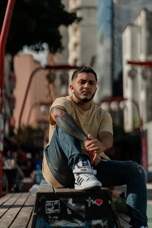 Man Posing in T-shirt