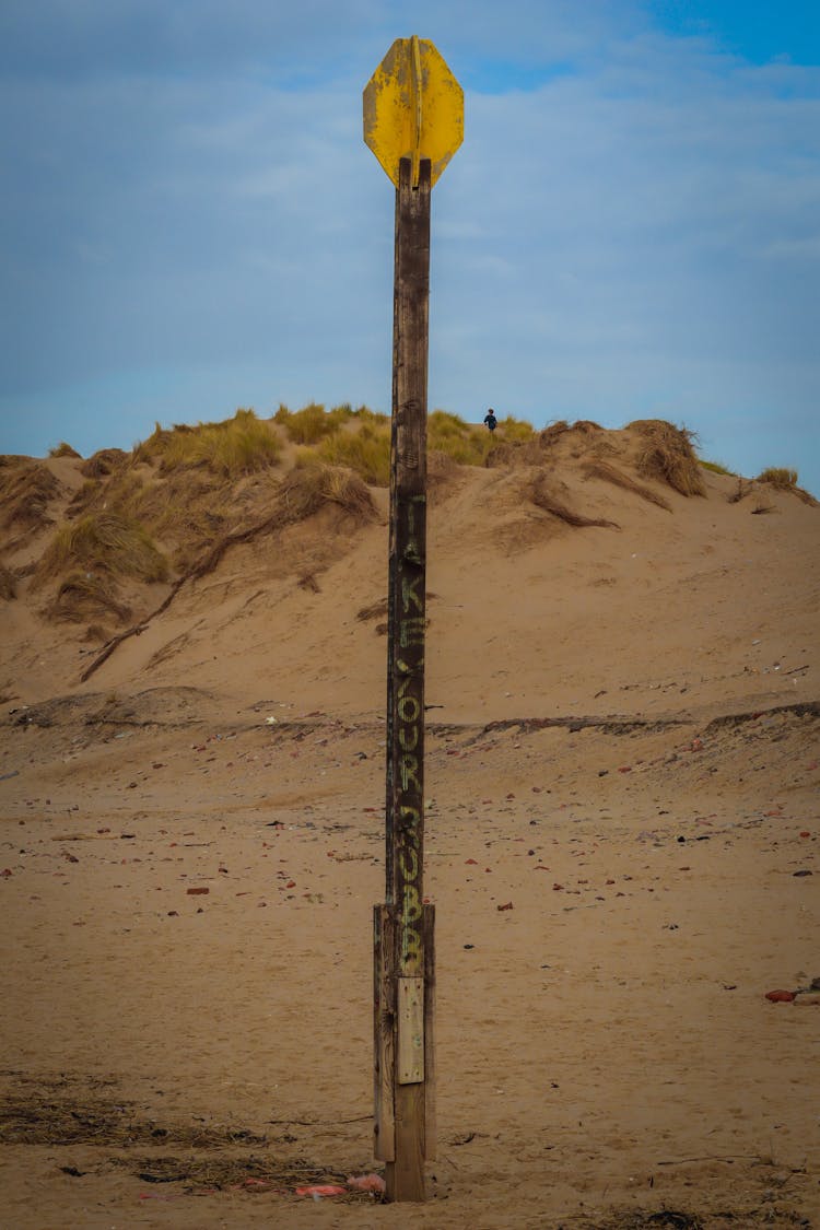 Sign In A Desert Area 