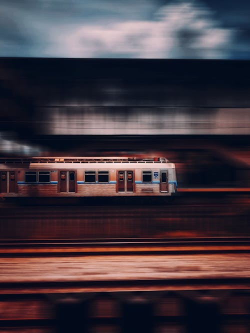 Train in Blurred Motion 