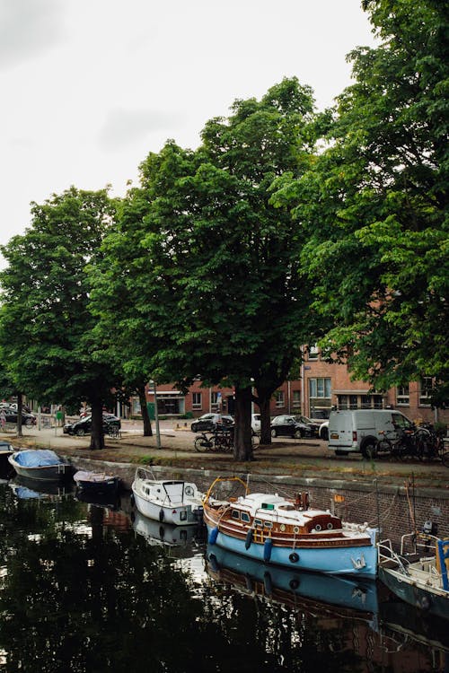 Boats in the Canal in City