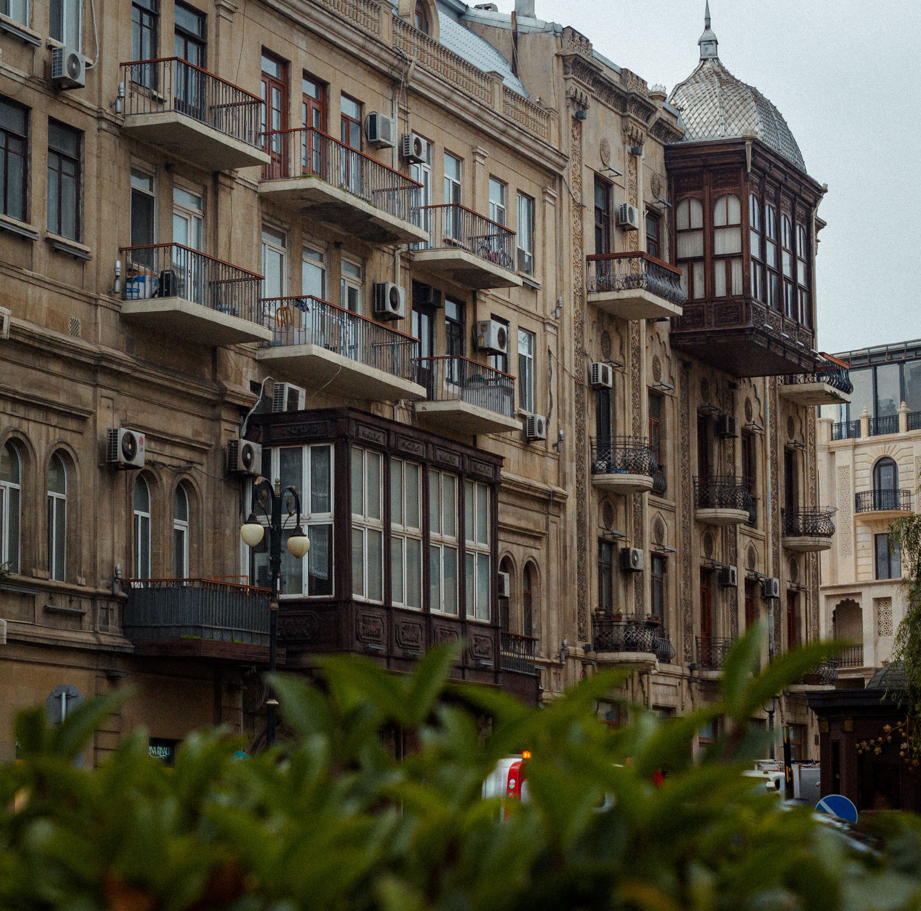 Facade of a Traditional Residential House in City · Free Stock Photo
