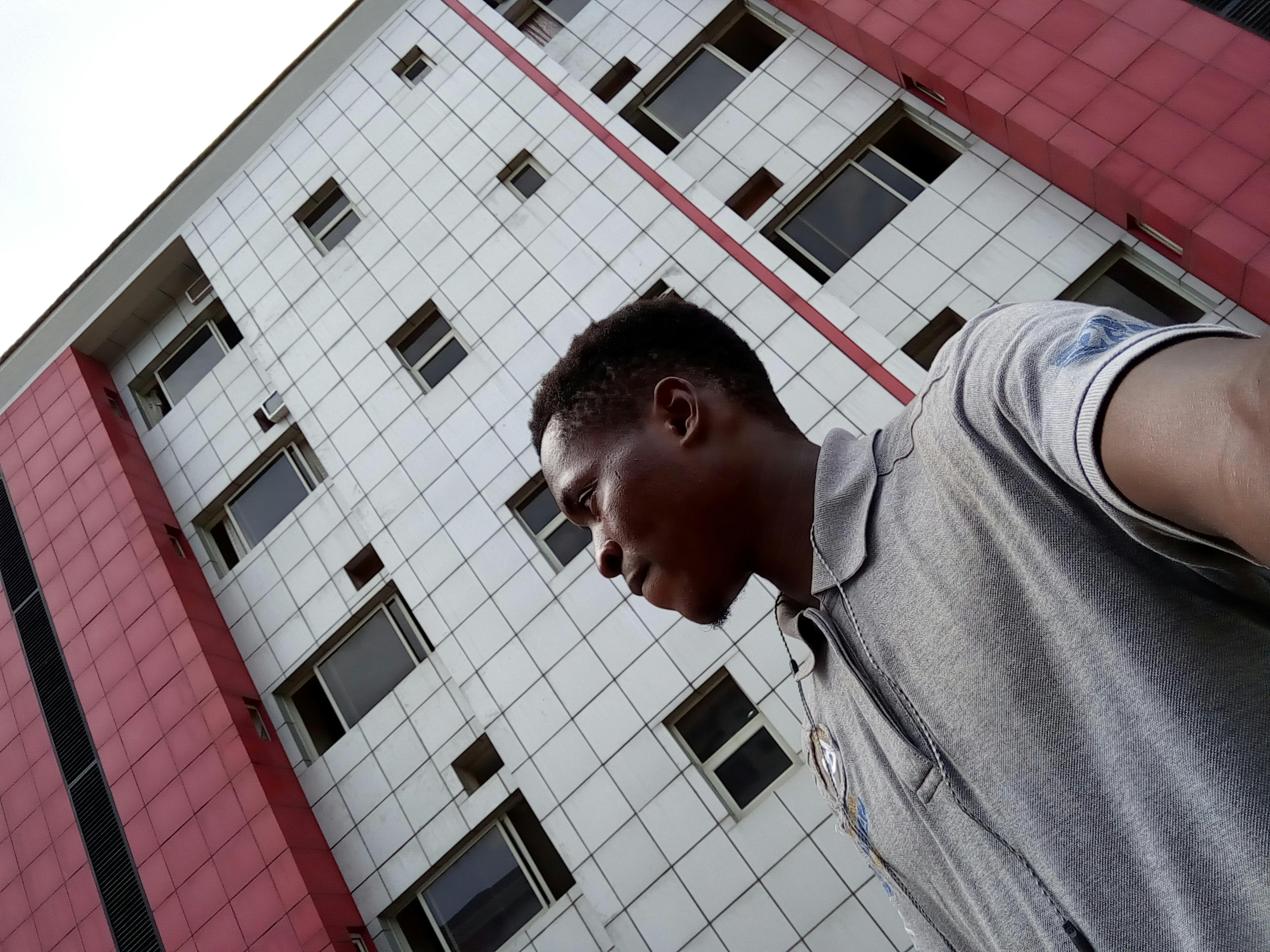 Scrambled egg whites cooking in a non-stick pan