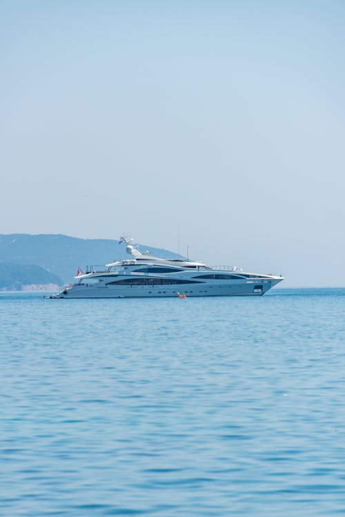 A Luxurious Yacht on the Sea 