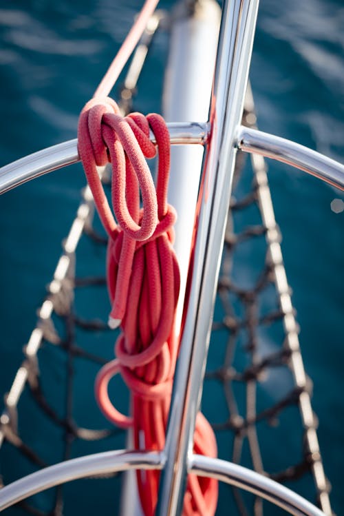 Close Up of Rope on Ship