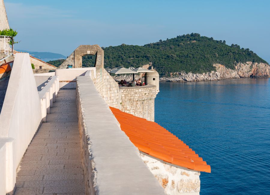 Explore the picturesque coastal path and sea view in Dubrovnik, Croatia