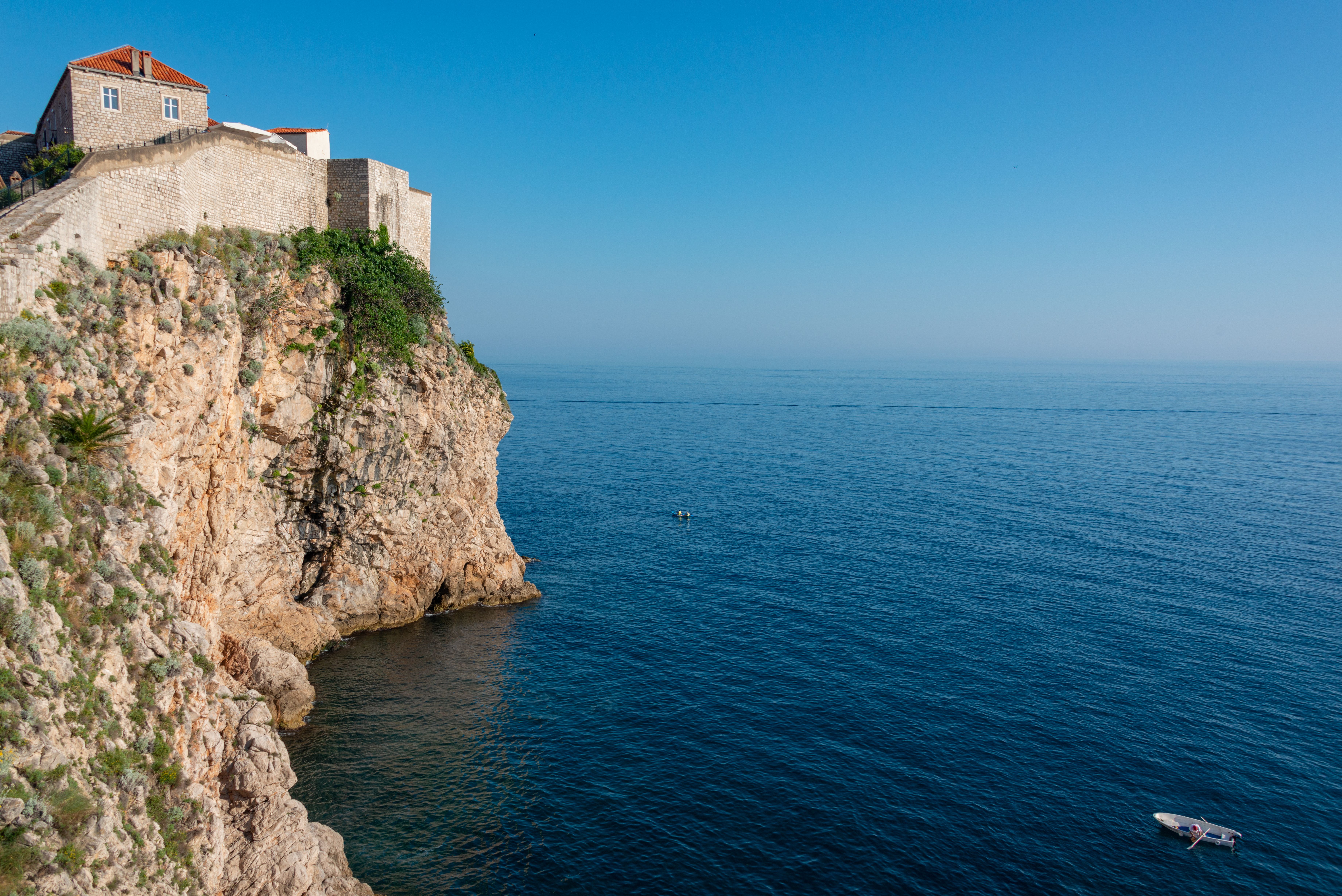 Dubrovnik stadswallen bij zonsondergang 1