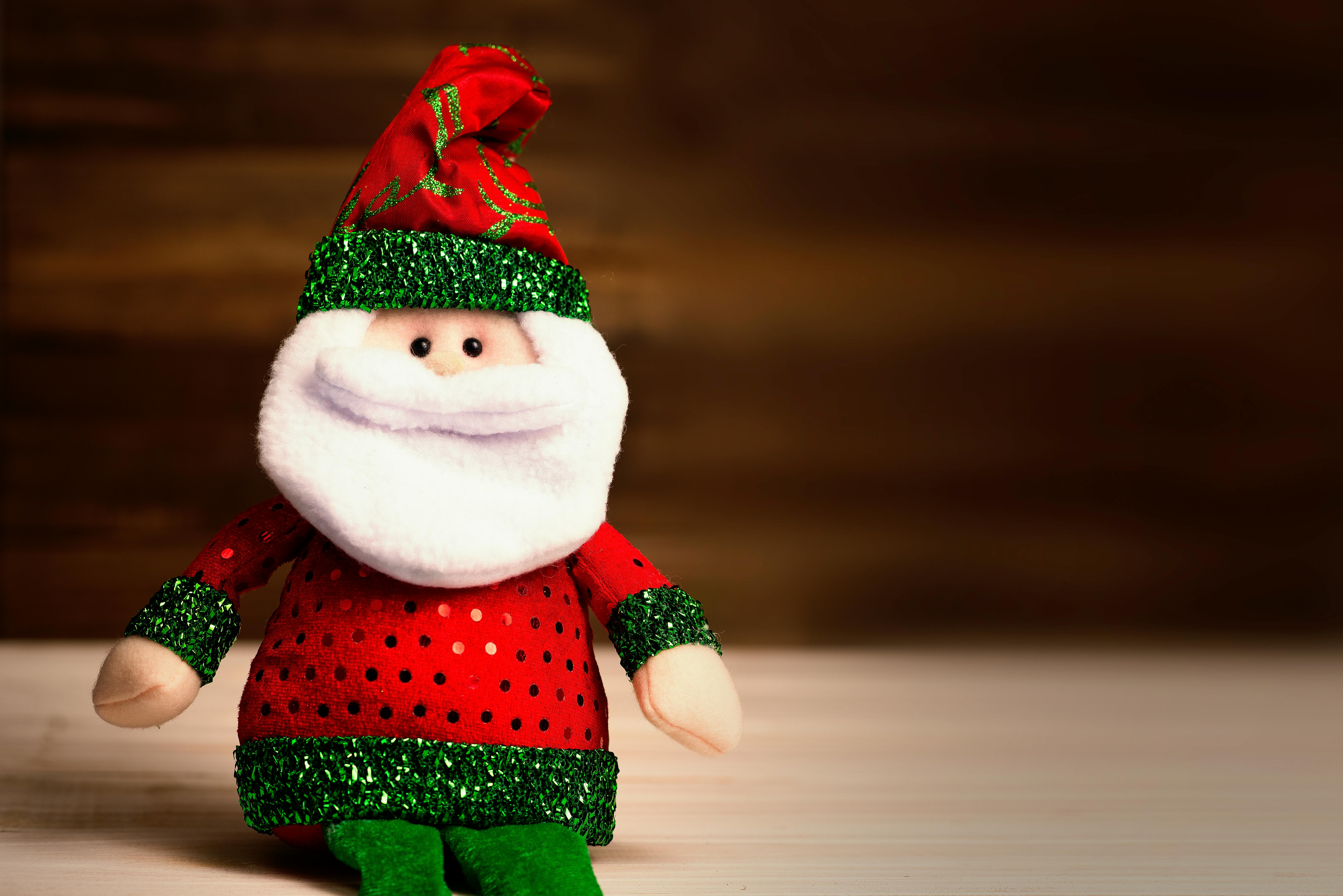 cuddly toy santa