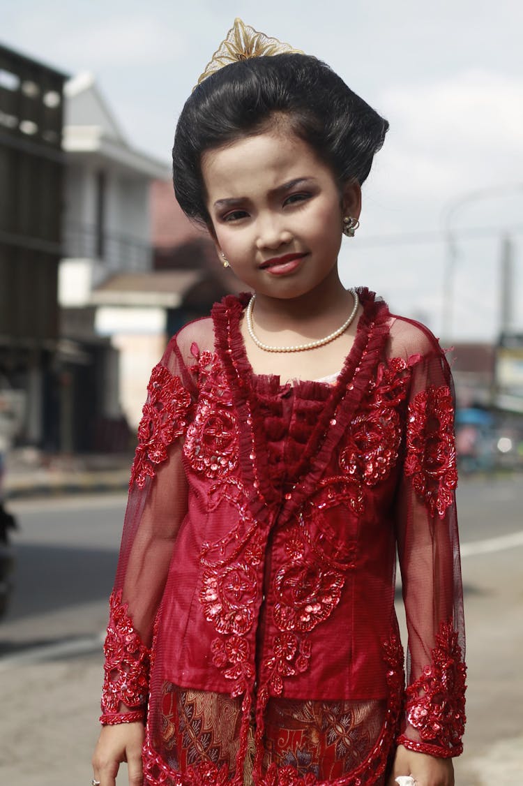 Portrait Of Little Indian Girl